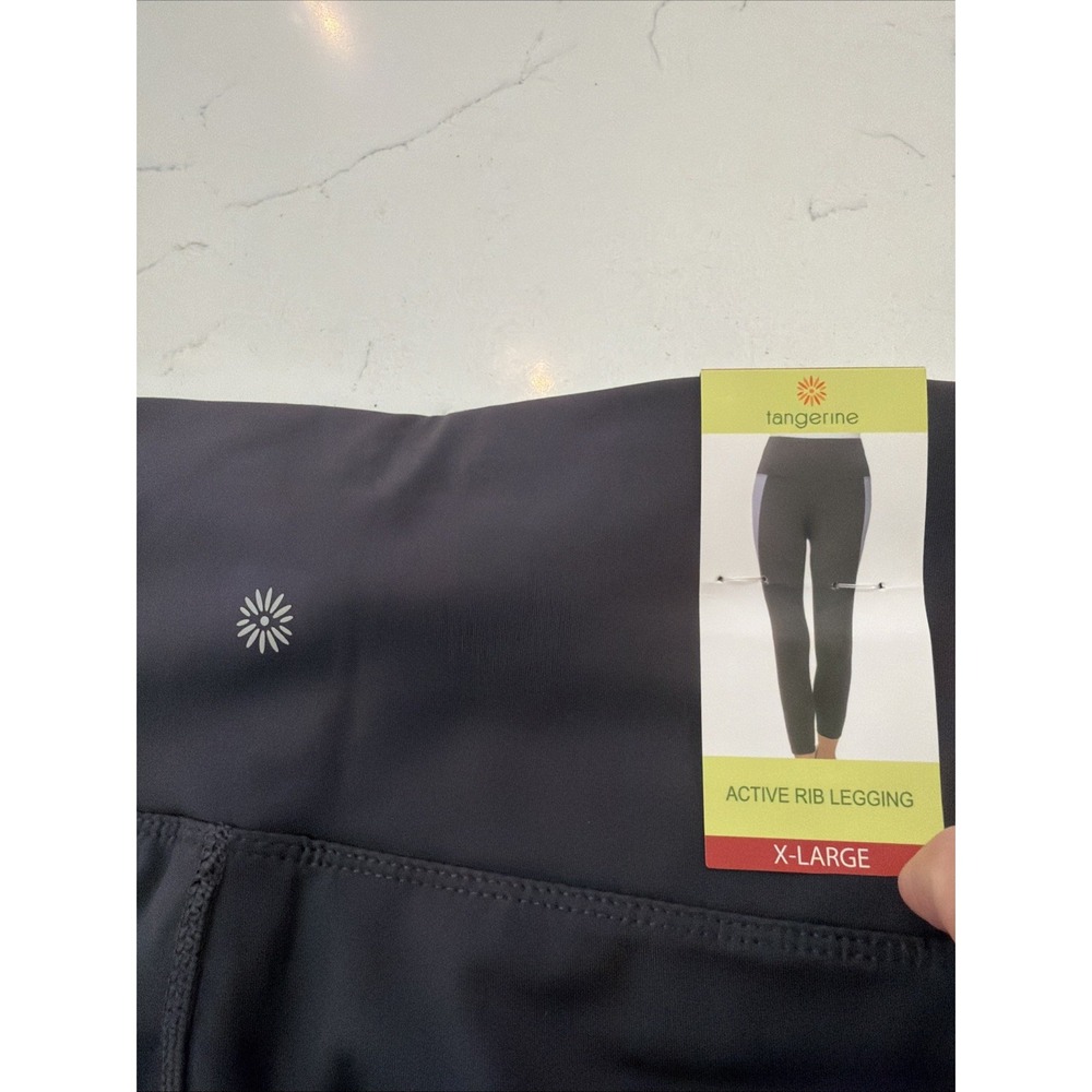 Tangerine Women's Legging Active Rib Mauve/Lilac Size X-Large NWT - Picture 3 of 5